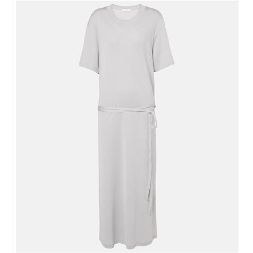 Lemaire abito midi in jersey di cotone