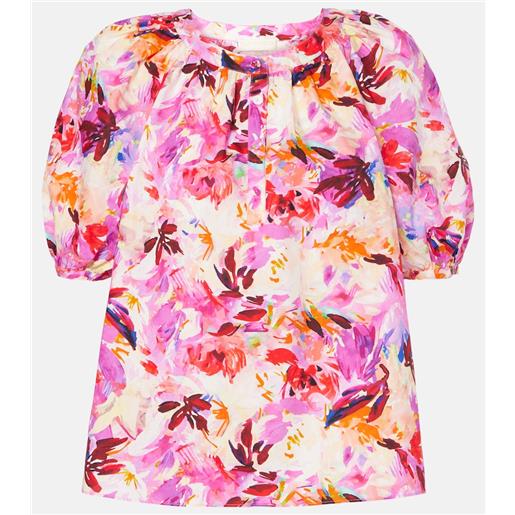Ulla Johnson blusa vienne in cotone con stampa