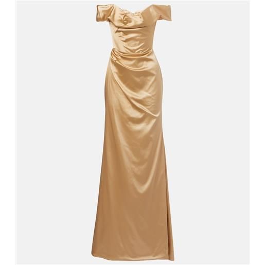 Vivienne Westwood abito lungo nova cora in raso
