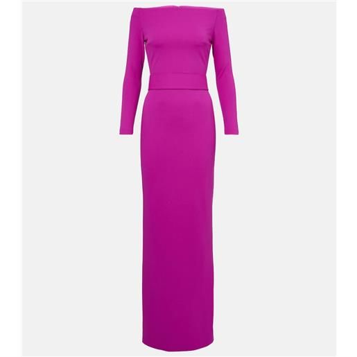 Solace London abito lungo sabina con scollo bardot