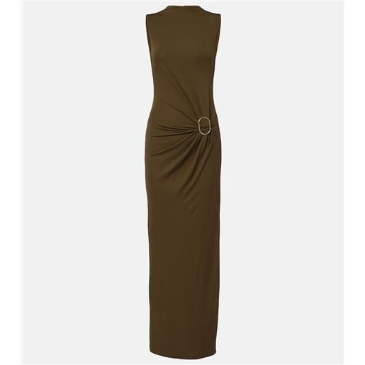 Roland Mouret abito lungo in jersey arricciato