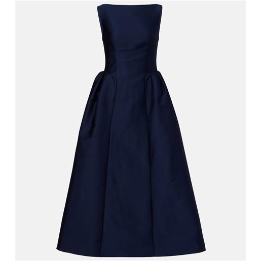 Roland Mouret abito midi in taffetà
