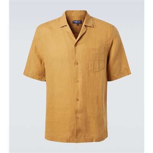 Frescobol Carioca camicia bowling angelo in lino