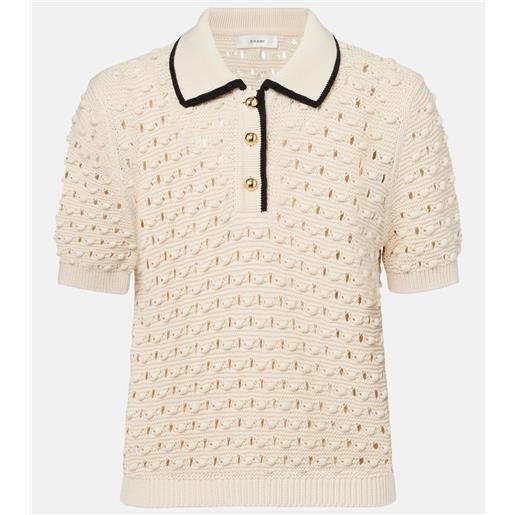 Frame polo bauble in maglia di cotone