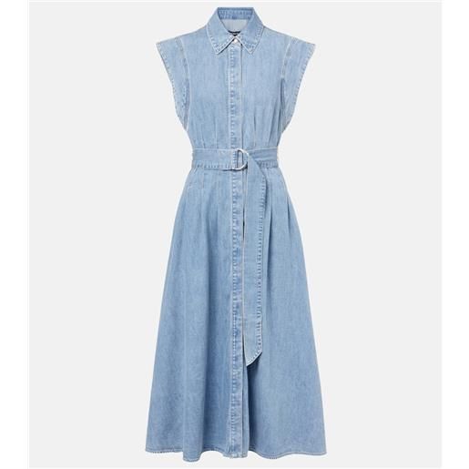 Veronica Beard abito midi fuller di jeans