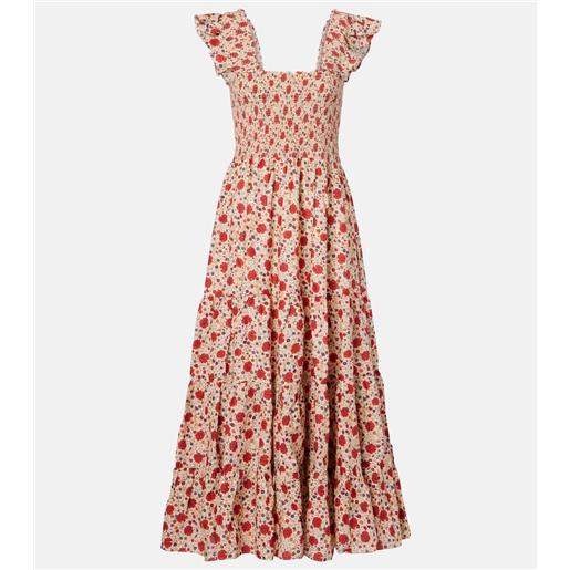 Rixo abito midi kendall in voile di cotone