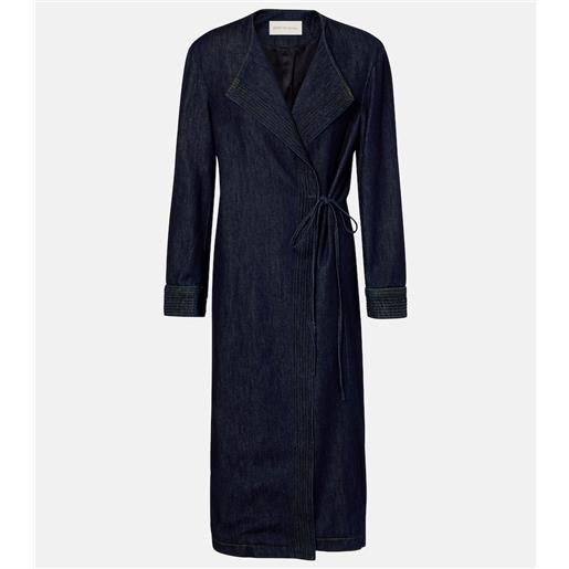 Dries Van Noten cappotto a portafoglio in denim