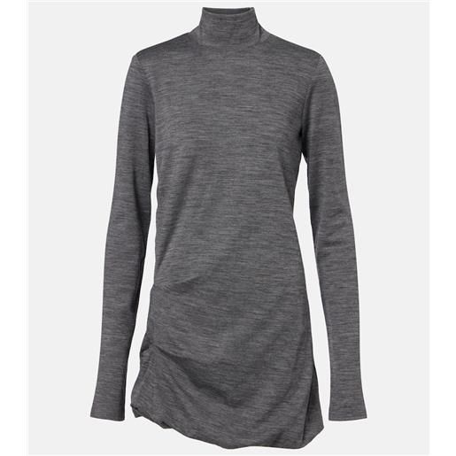 Sportmax miniabito luigia in misto lana e cotone
