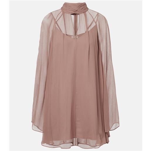 Staud miniabito esther in chiffon