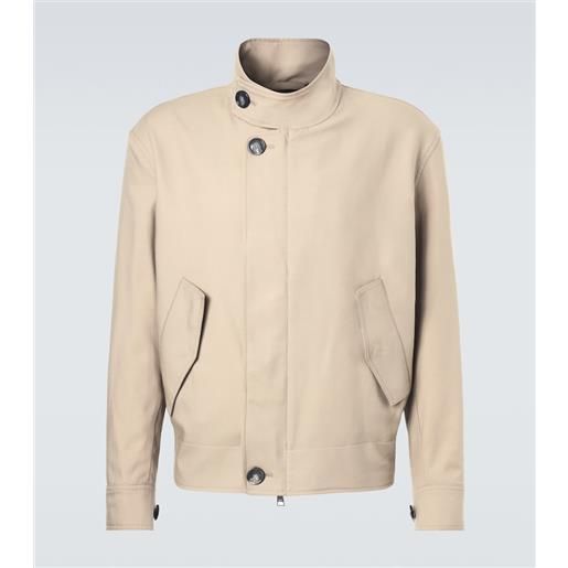 Ami Paris giacca in gabardine di lana vergine