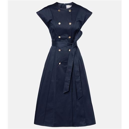 Carolina Herrera abito midi in raso di misto cotone
