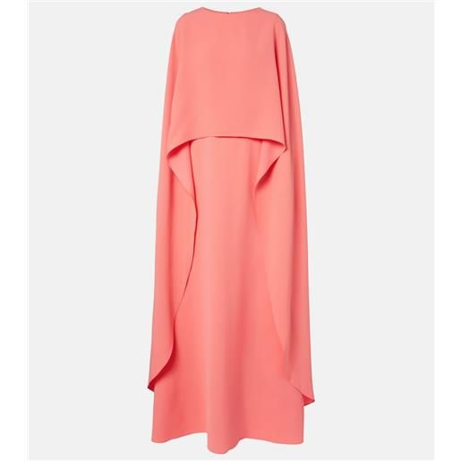 Carolina Herrera abito lungo in crêpe