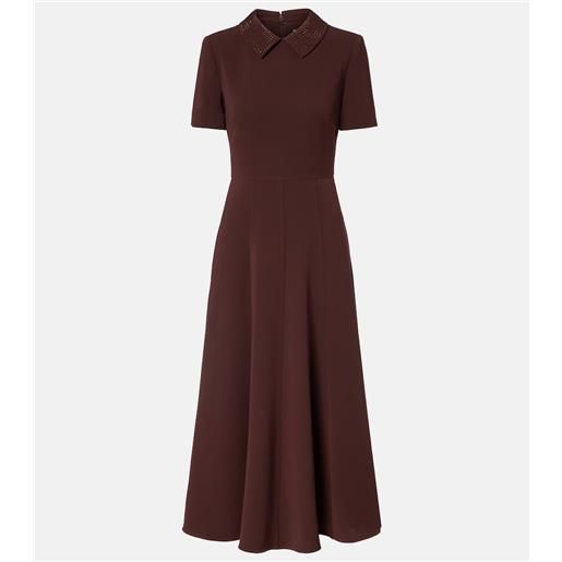 Roland Mouret abito midi in cady con decorazioni
