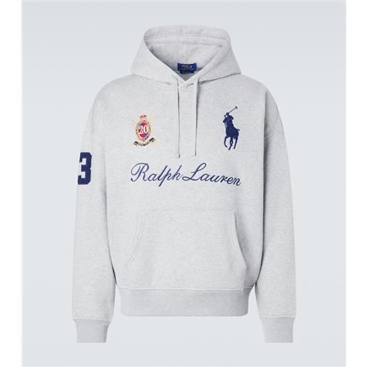 Polo Ralph Lauren felpa in jersey di misto cotone con logo