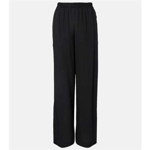 Joseph pantaloni hulin in crêpe de soie di seta a gamba larga