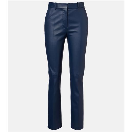 Joseph pantaloni slim coleman in pelle