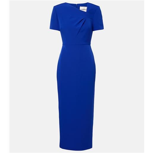 Roland Mouret abito midi drappeggiato in crêpe