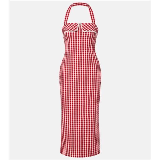 Posse abito midi ebony in misto cotone