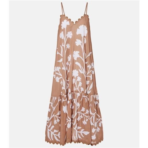 Juliet Dunn abito midi in cotone floreale