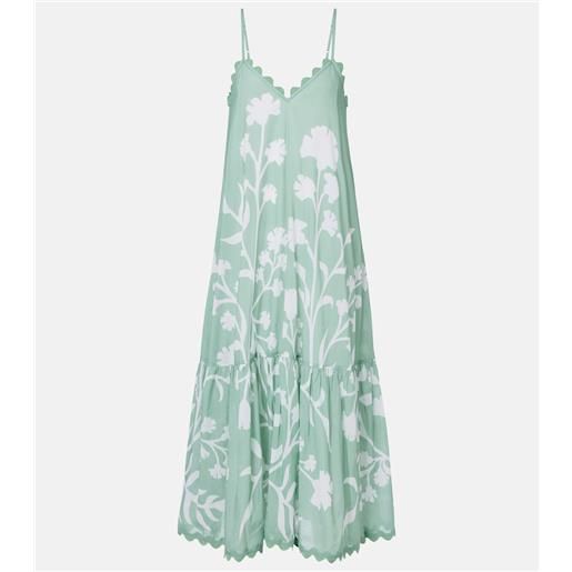 Juliet Dunn abito midi in cotone floreale