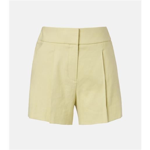 Veronica Beard shorts haina in twill di misto lino