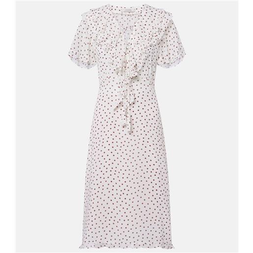 Dorothee Schumacher abito midi dancing dots in georgette