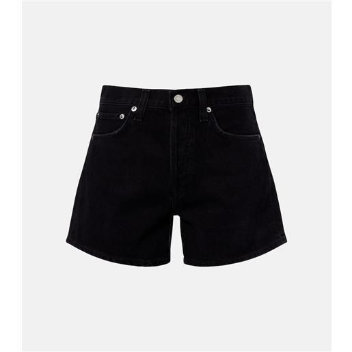 Agolde shorts lunghi parker in denim