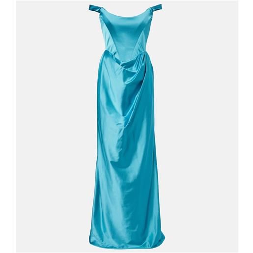 Vivienne Westwood abito lungo bustier nova camille in satin