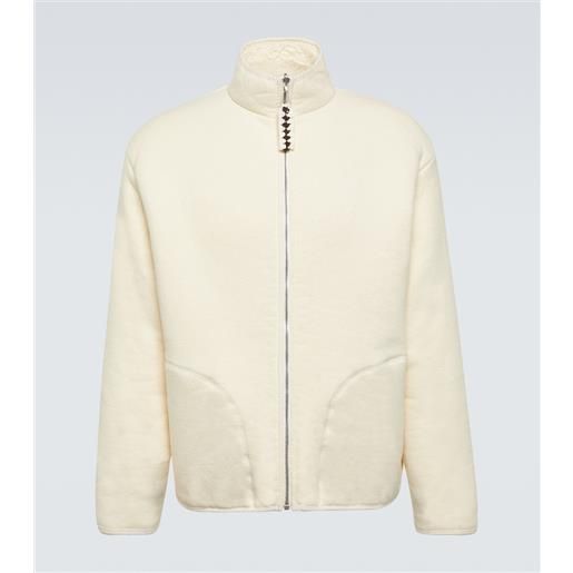 Jil Sander giacca in pile di cotone