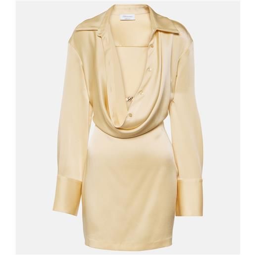 Blumarine abito corto in satin