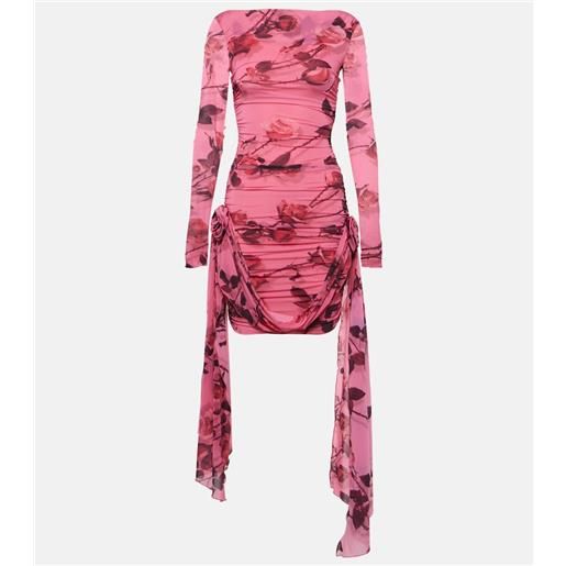 Blumarine abito corto in jersey con stampa