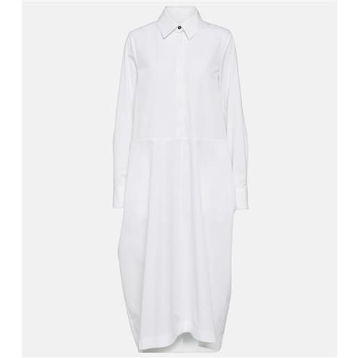 Jil Sander abito chemisier in popeline di cotone