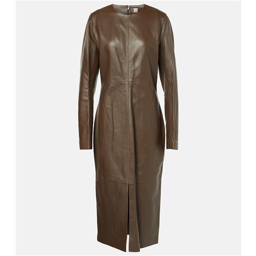 Toteme abito midi in pelle