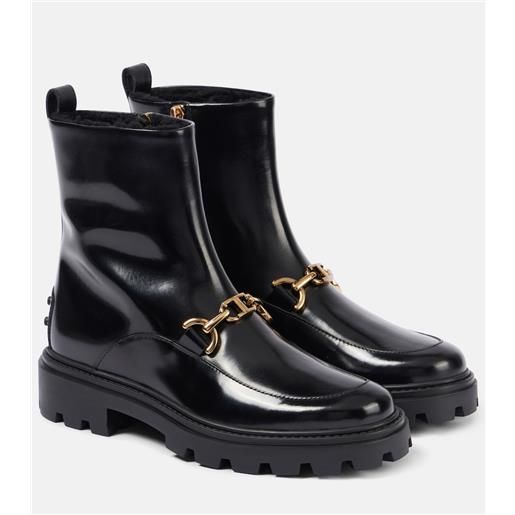 Tod's stivaletti chelsea in vernice