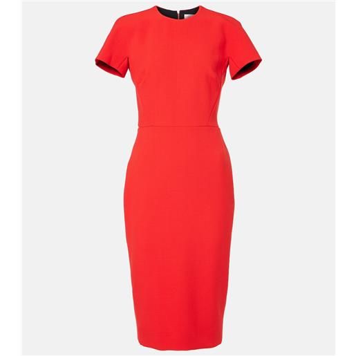 Victoria Beckham abito midi in crêpe