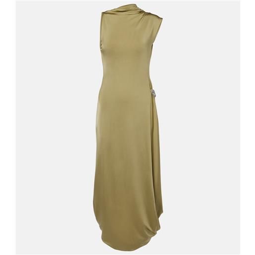 Victoria Beckham abito midi in raso