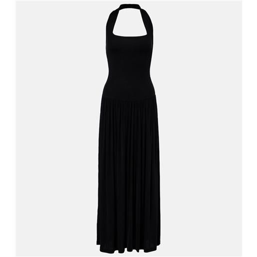 Aya Muse abito lungo quill con scollo all'americana