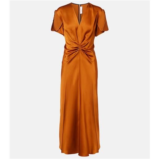 Victoria Beckham abito midi con ruches