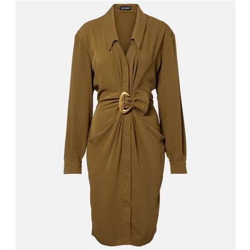Mugler abito chemisier re/edit cow-boys in twill di crêpe