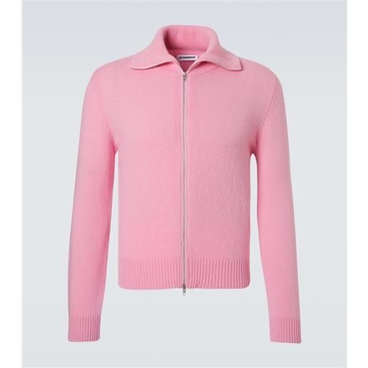 Jil Sander pullover in misto lana con zip
