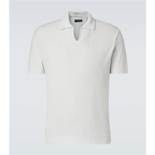Thom Sweeney polo in spugna di cotone