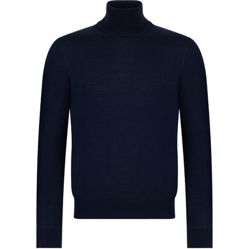 Roberto Collina maglione a collo alto - blu