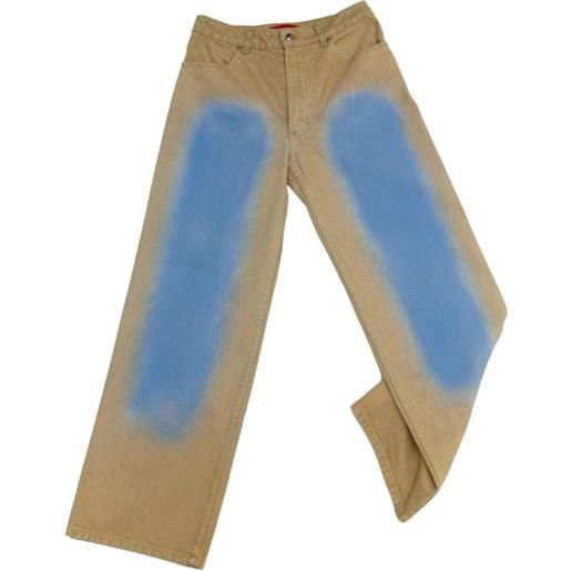 Eckhaus Latta jeans con effetto spray - toni neutri