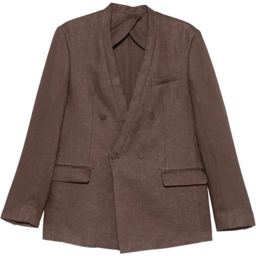 MARSEM blazer doppiopetto - marrone