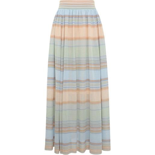 ZIMMERMANN gonna lunga indra a righe - blu
