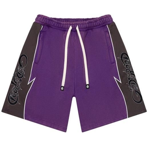 GODSPEED shorts halftime con logo - viola