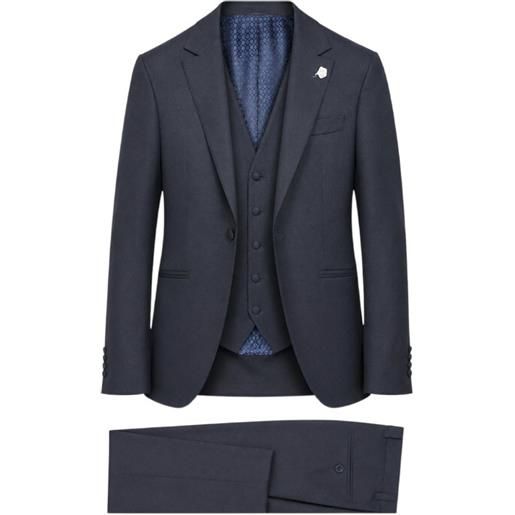 RAMON SANJURJO completo tre pezzi monopetto - blu