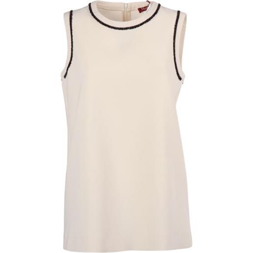 Max Mara top zaino con decorazione - toni neutri