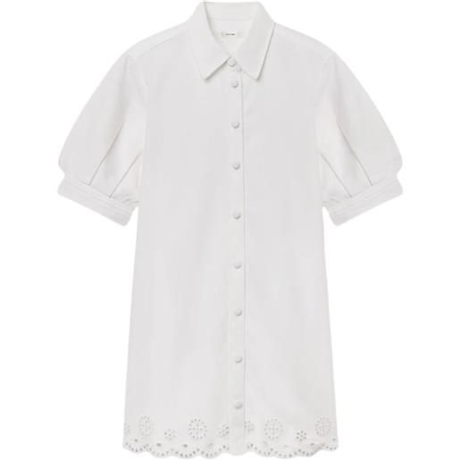 FRAME abito corto eyelet play - bianco