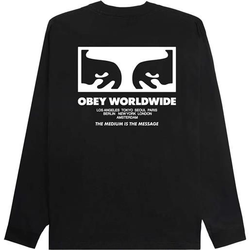 Obey the medium is the message classic ls t-shirt